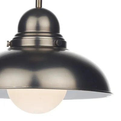 Lampa suspendata Dynamo 1 Light Pendant Antique Chrome