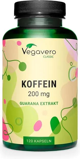 Extract de guarana, 200 mg cofeină, 120 capsule, Vegavero
