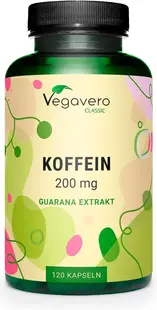 Extract de guarana, 200 mg cofeină, 120 capsule, Vegavero