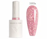 Oja Semipermanentă Venalisa 5103A Roz Glitter Multicolor