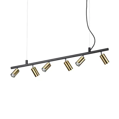 Corp de iluminat suspendat, lustra DYNAMITE SP6 OTTONE SATINATO