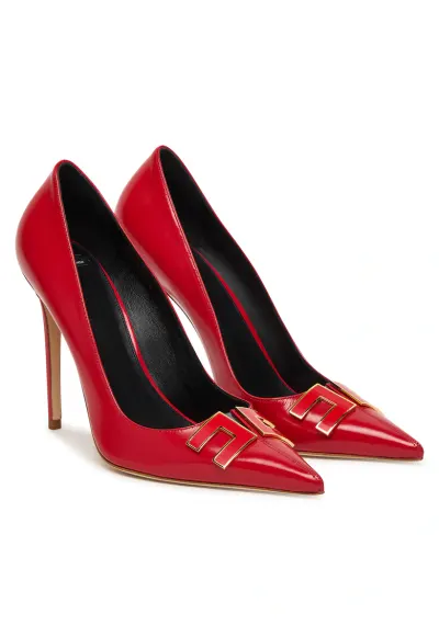 Pantofi dama - stiletto - piele naturala - rosu