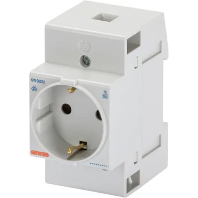 Priza pe sina DIN 2P+E DE 16A 2.5 module Gewiss GW96522