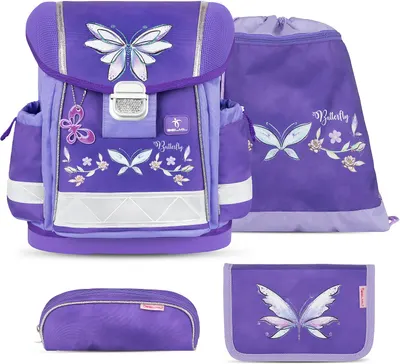 Set școlar Belmil - Starling Wings, rucsac, două penare și sac