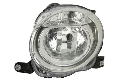 Far stanga potrivit ABARTH 500 / 595 / 695, 500C / 595C / 695C FIAT 500, 500 C - (H7, reglaj electric, cu motoras, fundal cromat)