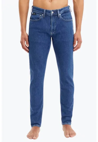Blugi cu croiala slim taper 3855 - Albastru
