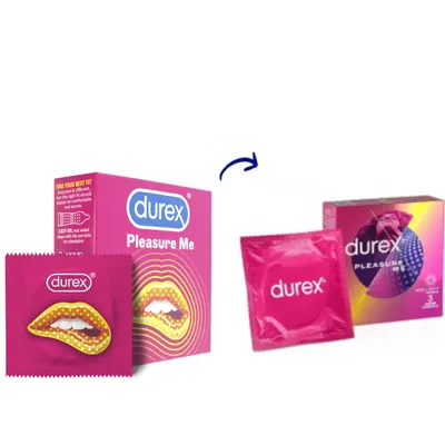 Prezervative Pleasure Me, 3 bucati, Durex