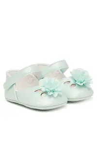 Pantofi copii - piele ecologica - velcro - verde
