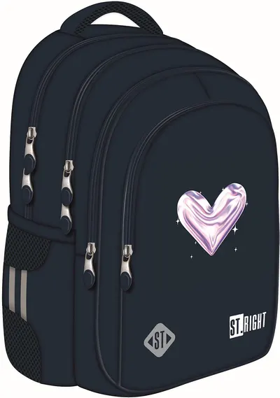 Ghiozdan școlar St. Right Moonlight Heart - 4 compartimente