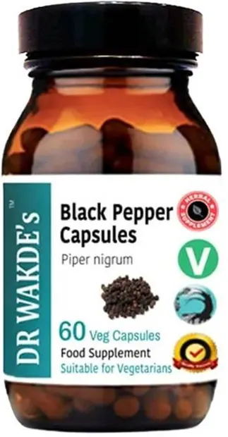 Piper negru, 60 capsule, Dr Wakde's