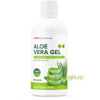 Aloe Vera Gel Organic fara Aroma, pentru Digestie, Detoxifiere Si Imunitate Superfoods 946ml