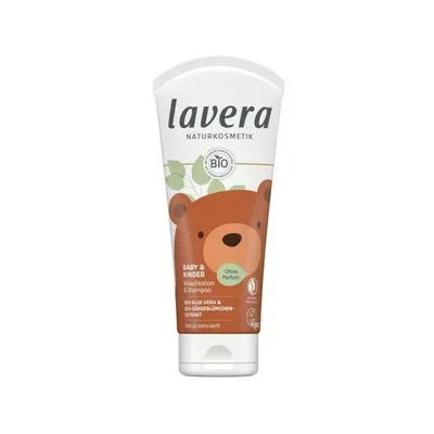 Gel de dus si sampon cu aloe vera si extract de margarete pentru bebelusi si copii 200ml Lavera