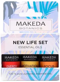 Makeda Botanics Set de aromaterapie New Life, 3 x 10 ml