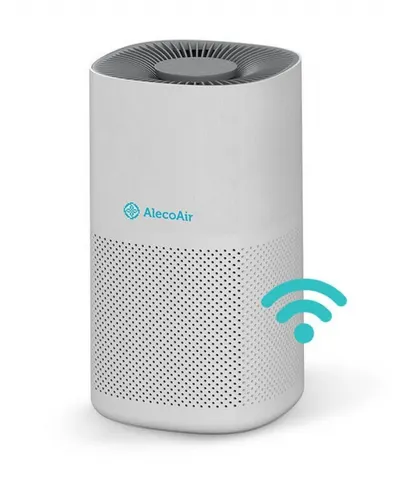 Purificator de aer AlecoAir P45 SILK, Wi-Fi, Lampa UV-C, Filtru True HEPA si Carbune Activ, Functie Ionizare