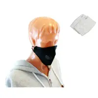 Masca protectie anti-praf, filtre 2,5PM, bumbac/poliester, negru