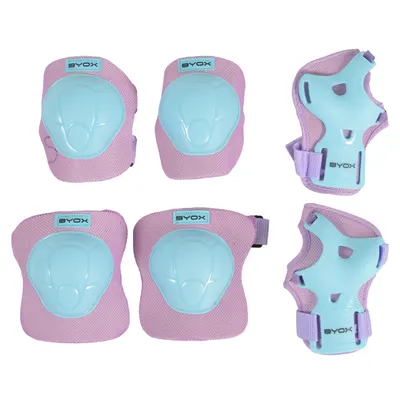 Set de protecții pentru copii Byox - H110 Class A, până la 25 kg, violet.