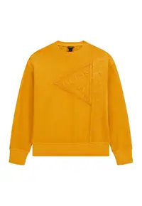 Bluza de trening cu logo brodat - Portocaliu mandarina
