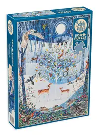 Puzzle Cobble Hill din 500 XXL de piese - Iarna în pădure