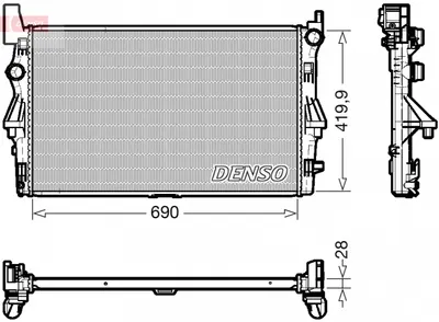 Radiator motor potrivit MERCEDES VITO (W447), VITO MIXTO (DOUBLE CABIN), VITO TOURER (W447) 1.6D