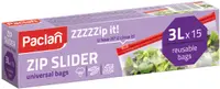 Pungi cu fermoar de uz casnic Paclan - ZZZZZip-it!, 3 l, 15 buc.