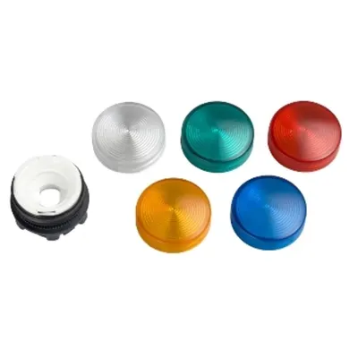 Cap Lampa Ø22cu 5 Lentile Colorate Bombate pentru Led Integral
