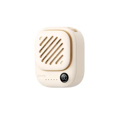 Aecooly Click 01 mini ventilator portabil 2000mAh USB-C 3 trepte, bej