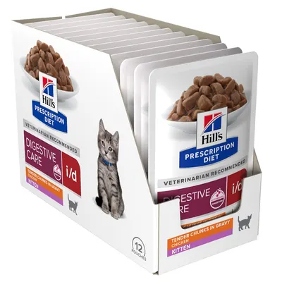 Hills Pd Feline Kitten I/d Chk 12x85 G (plicuri)