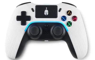 Controler Spartan Gear - Aspis 4, wireless, alb/negru