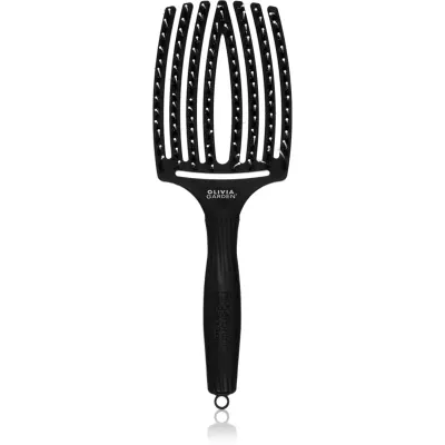 Olivia Garden Fingerbrush Combo perie par tip paleta cu peri de nailon și de mistreț Large 1 buc