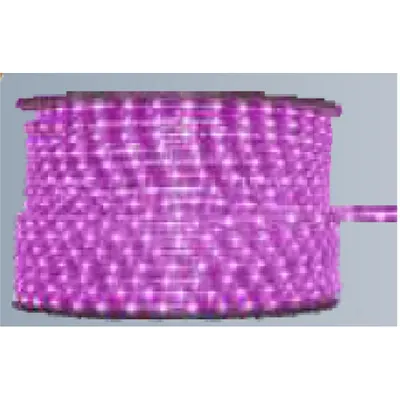 Tub Luminos 2 Canale Transparent cu Leduri Mov