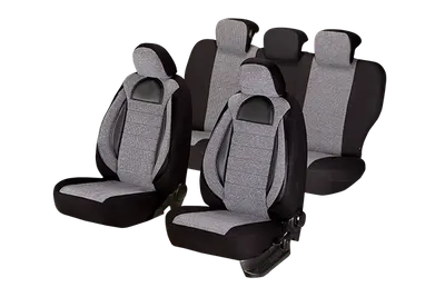 Set Huse Scaun Racing Gri - Negru