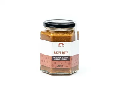 Unt de alune de padure cu cacao si curmale, 100% natural, 250g