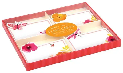 Petite Alma Watercolor Floral Party Place Cards