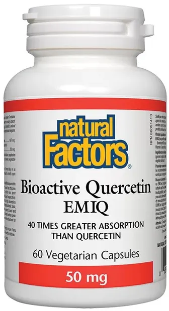 Bioactive Quercetin EMIQ, 60 capsule, Natural Factors