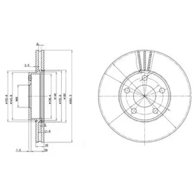 Disc frana DELPHI BG3199
