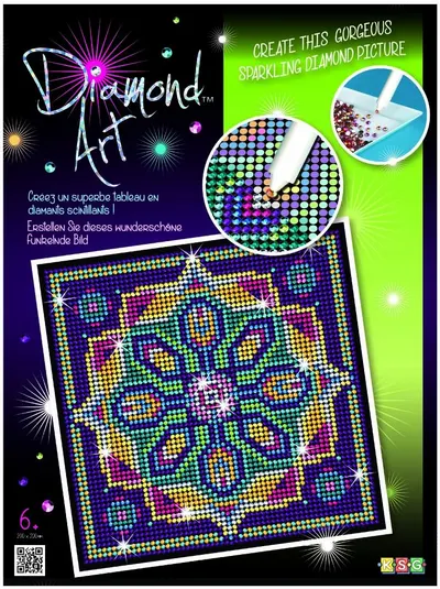 Set creativ KSG Crafts Diamond Art - Arta cu diamante, Mozaic