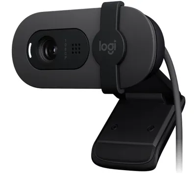 Cameră web Logitech - Brio 100, 1080p, grafit