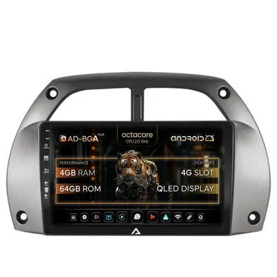 Navigatie Toyota RAV4 (2001-2006), Android, A-Octacore 4GB RAM + 64GB ROM, 9 Inch - AD-BGA9004+AD-BGRKIT109