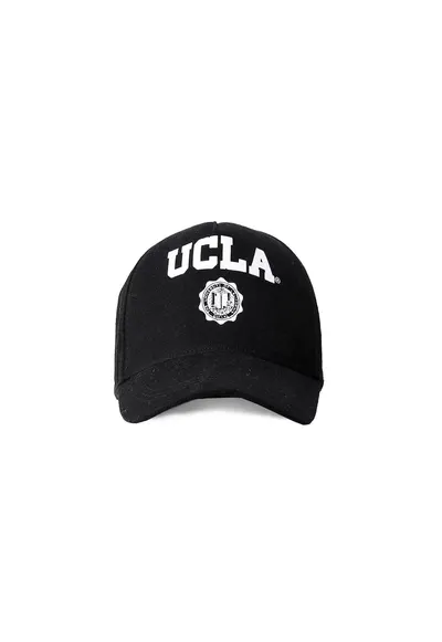Sapca din denim cu imprimeu logo Hanford - Alb/Negru