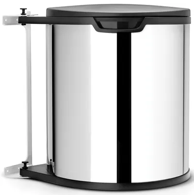 Coș de gunoi pentru montare Brabantia - Built-In, 15 l, Brilliant Steel