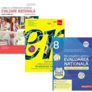 Pachet 3 carti: Evaluarea Nationala Limba romana, ghid complet clasa 8