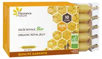 Lăptișor de matcă bio și miere de albine, 10 fiole, Fleurance Nature