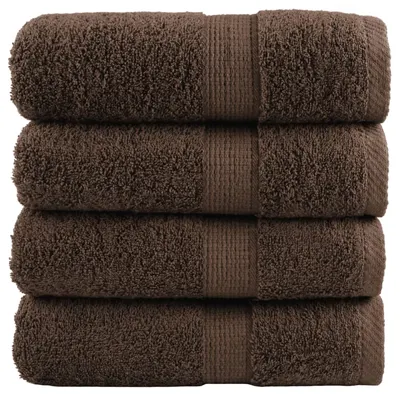 Gossi prosoape maini premium solund 4 buc maro 30x30cm 600gsm