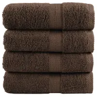 Gossi prosoape maini premium solund 4 buc maro 30x30cm 600gsm