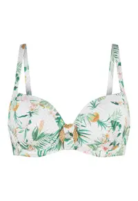 Sutien de baie cu model tropical - Multicolor