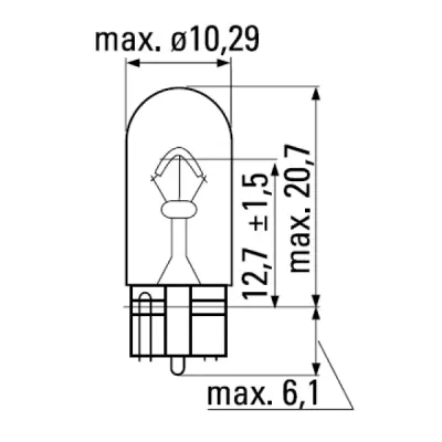 Bec auto halogen Bosch Eco W5W 5W 12V 1 987 302 819