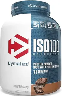 ISO 100, brownie cu fudge, 2,3 kg, Dymatize