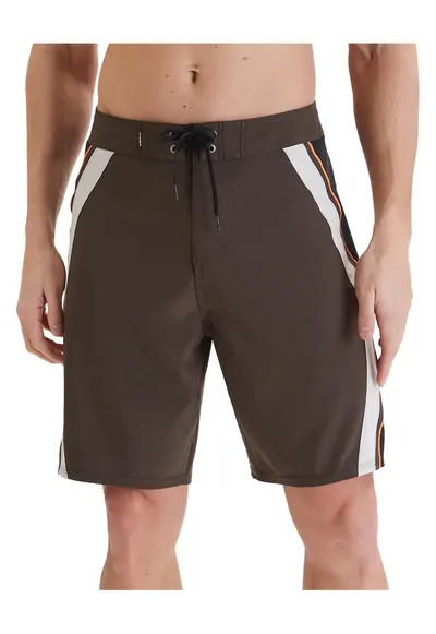 Pantaloni scurti de baie barbati - poliester - maro