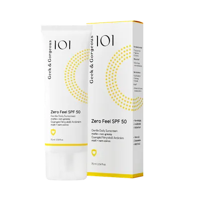 Lotiune cu protectie solara SPF50 Zero Feel, 75ml, Geek&Gorgeous