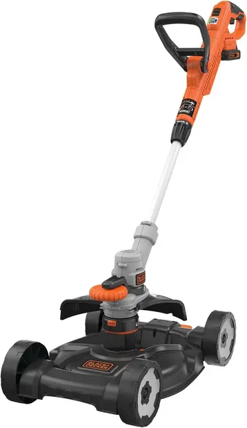 Mașină de tuns iarba fără fir Black & Decker - STC1820CM-QW, 18 V, 28 cm, cu baterie și încărcător